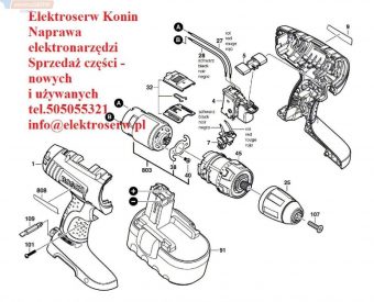 Bosch włącznik suwakowy 2609199119 GSR12V GSR14,4V GSR18V