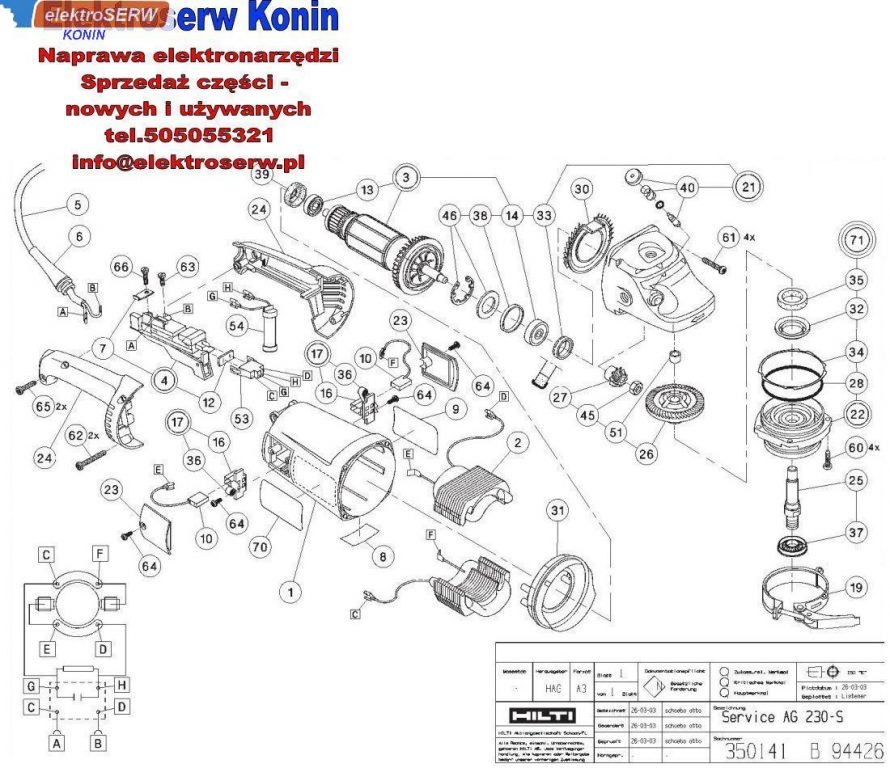 Hilti zacisk do AG 230-S
