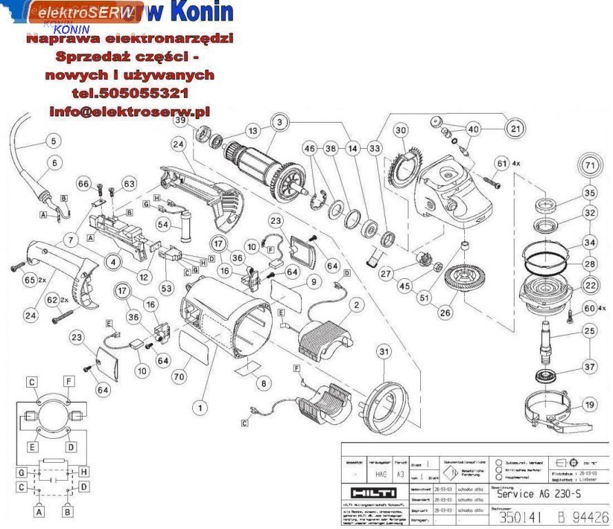 Hilti uszczelka do AG 230-S
