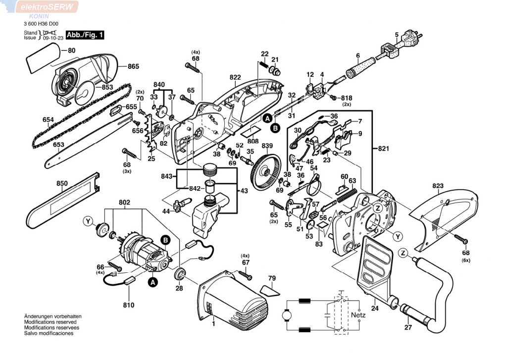 Bosch szyna prowadząca 300 MM do piły łańcuchowej AKE 30 1602317005