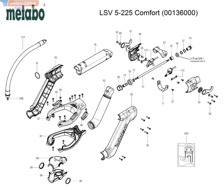Metabo ZESTAW zapasowa obejma szczotkowa 225mm + szczotkotrzymacz do LSV 5-225