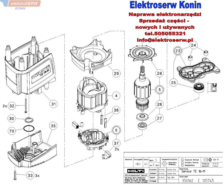 Hilti mimośród do młotowiertarki 344764