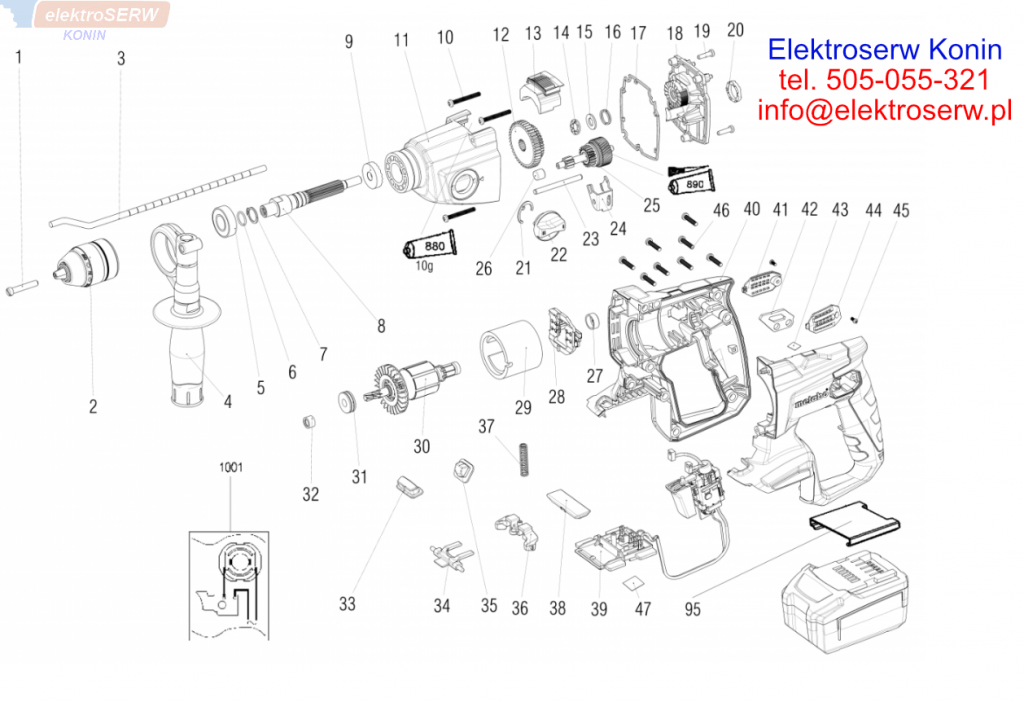 METABO SBE 18 LTX AKUMULATOROWA WIERTARKA UDAROWA schemat