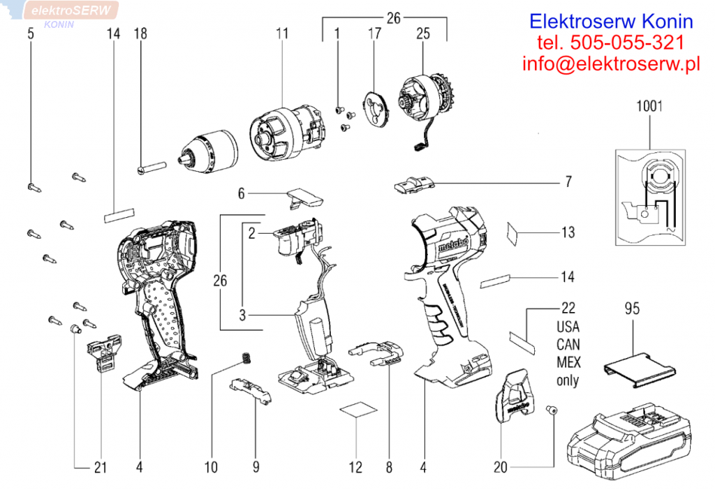 METABO SB 18 LT BL AKUMULATOROWA WIERTARKA UDAROWA schemat